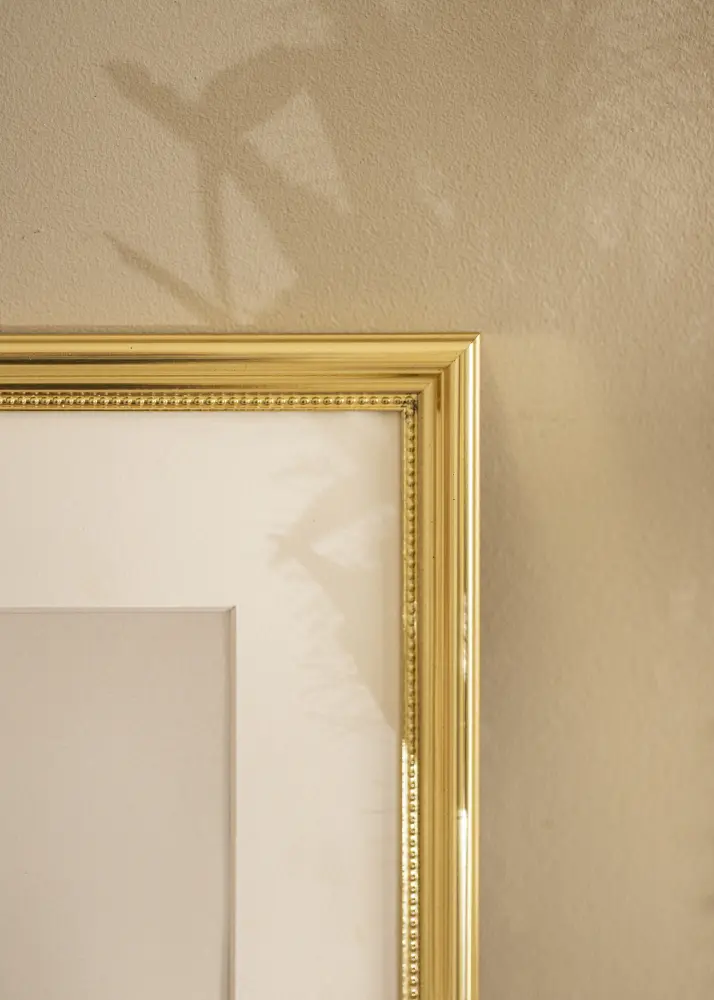 Ram Gala Guld 30x40 cm - Passepartout Vit 21x29,7 cm (A4)