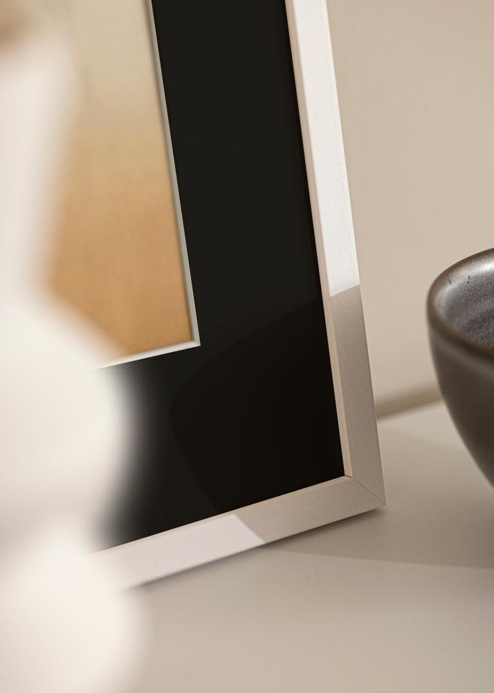 Ram Edsbyn Vit 18x18 cm - Passepartout Svart 12x12 cm