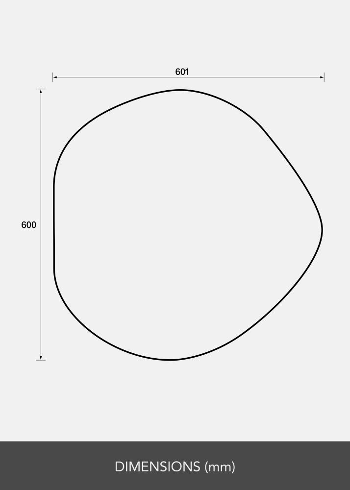 Spegel Crystal Clear 60x60 cm