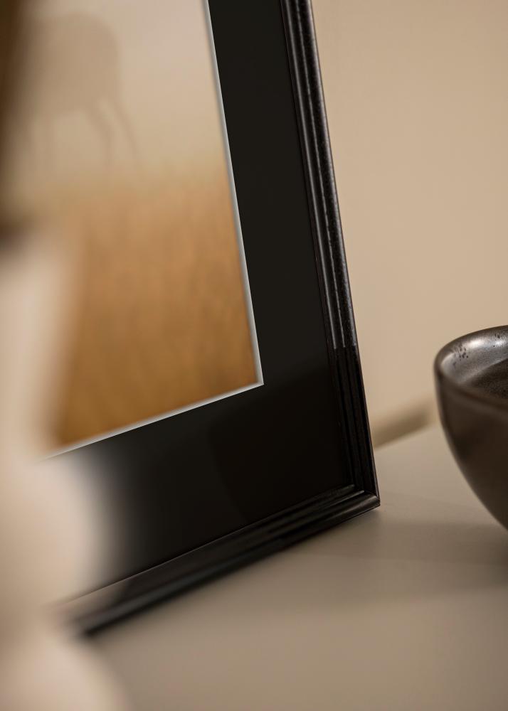 Ram Horndal Svart 40x50 cm - Passepartout Svart 29,7x42 cm (A3)