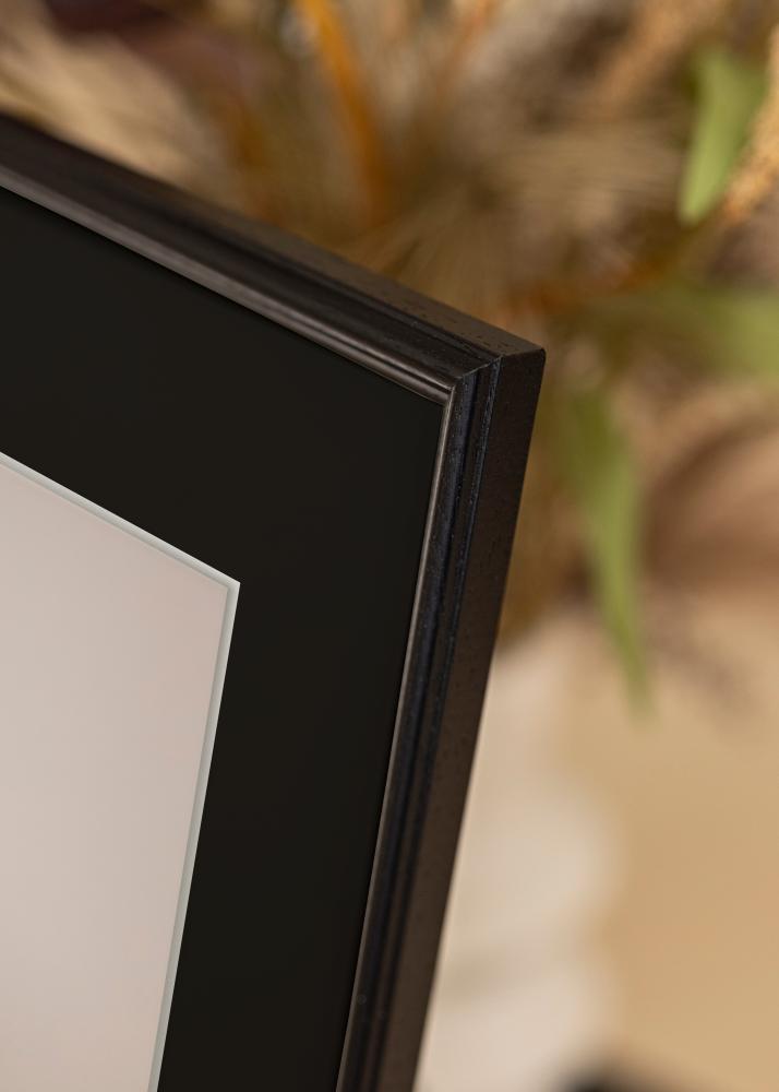Ram Horndal Svart 40x50 cm - Passepartout Svart 29,7x42 cm (A3)