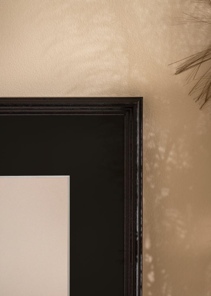 Ram Horndal Svart 40x50 cm - Passepartout Svart 29,7x42 cm (A3)