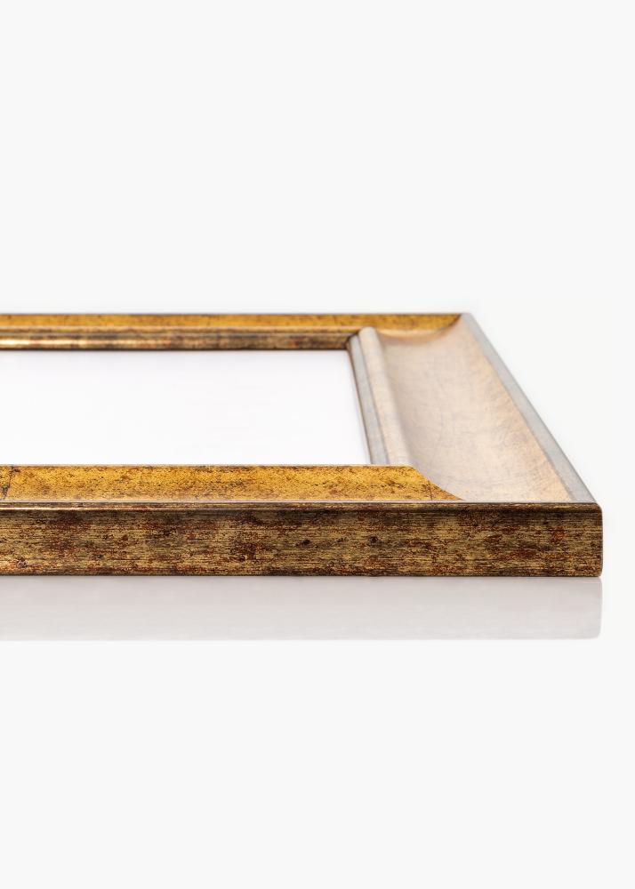 Ram Saltsjöbaden Guld 35x50 cm - Passepartout Svart 24x30 cm