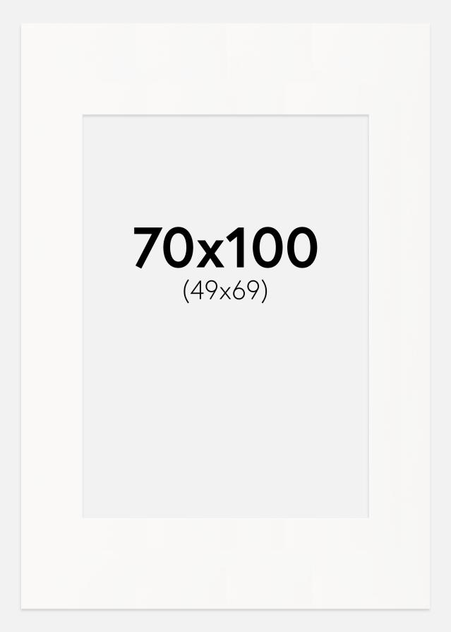 Passepartout Offwhite (Vit kärna) 70x100 cm (49x69)