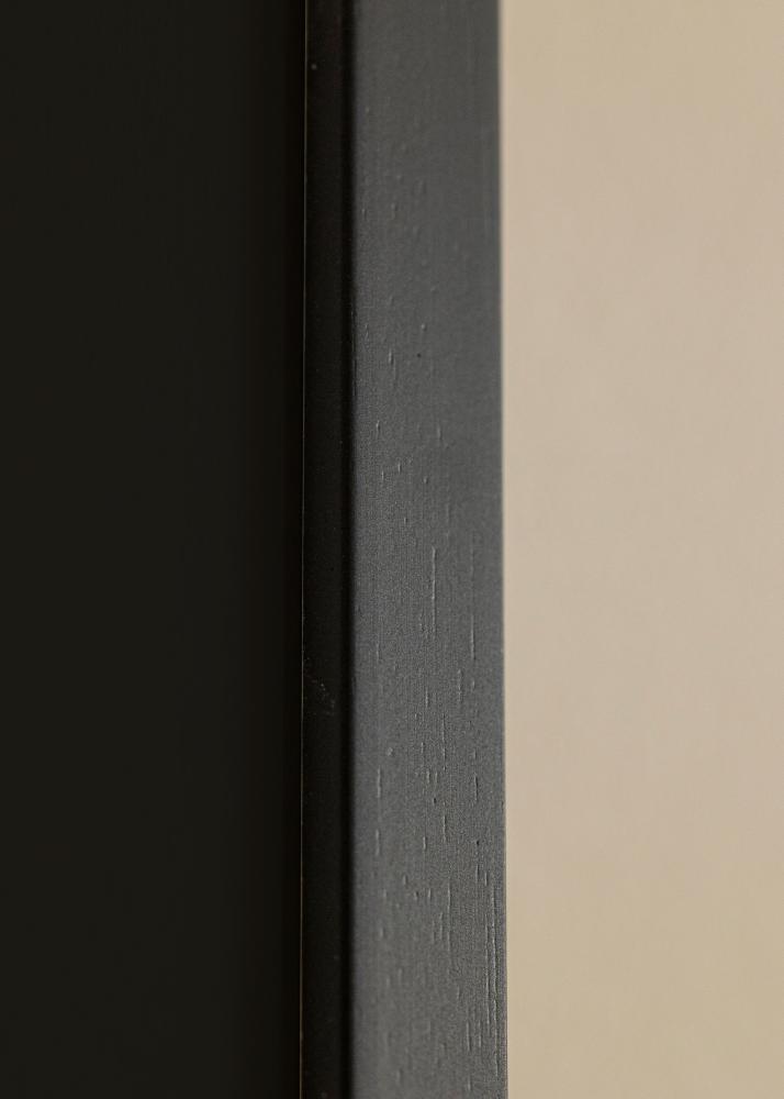 Ram Edsbyn Svart 40x40 cm - Passepartout Svart 10x10 inches (25,4x25,4 cm)