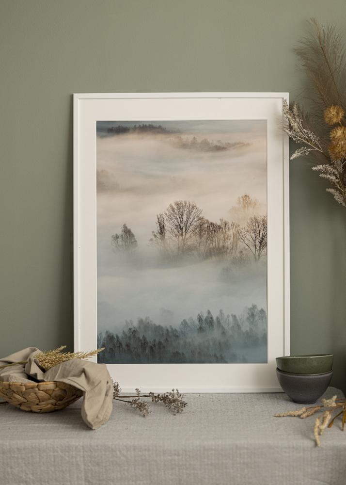 Ram Kaspar Akrylglas Vit 35x50 cm