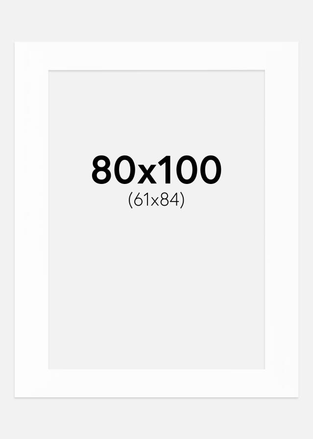 Passepartout Canson Vit (Vit kärna) 80x100 cm (61x84)