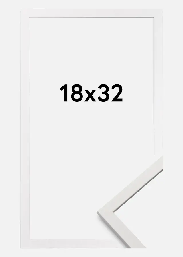 Ram Edsbyn Akrylglas Vit 18x32 cm