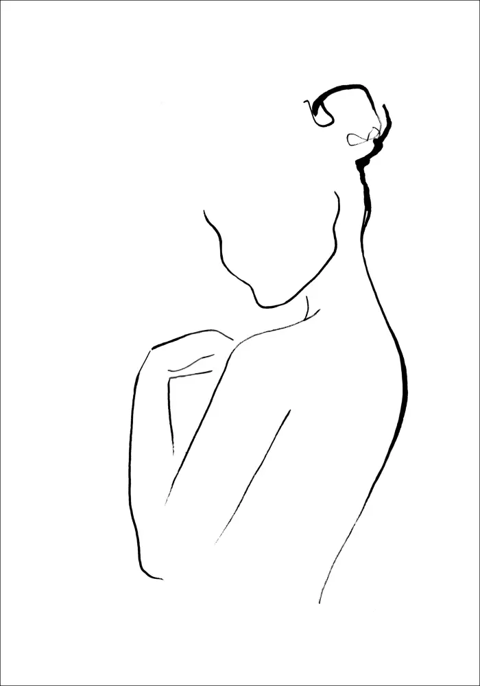 Woman In Ink Poster