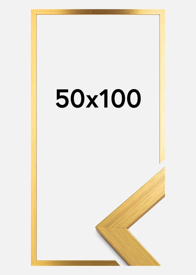 Ram Gold Wood Akrylglas 50x100 cm