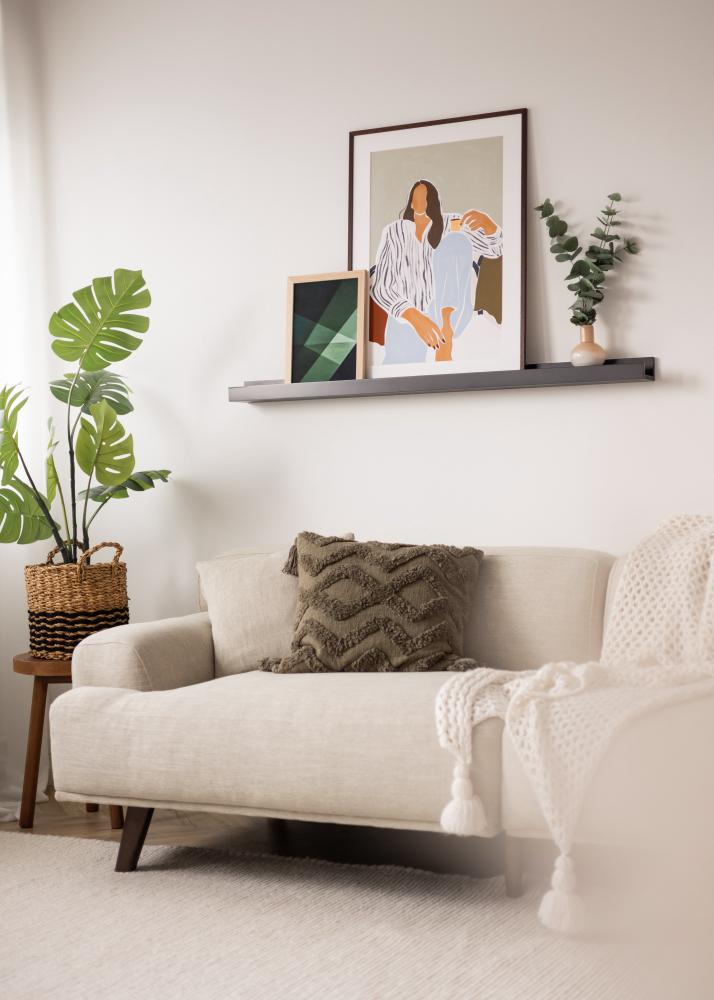 KAILA Tavelhylla Svart 120 cm