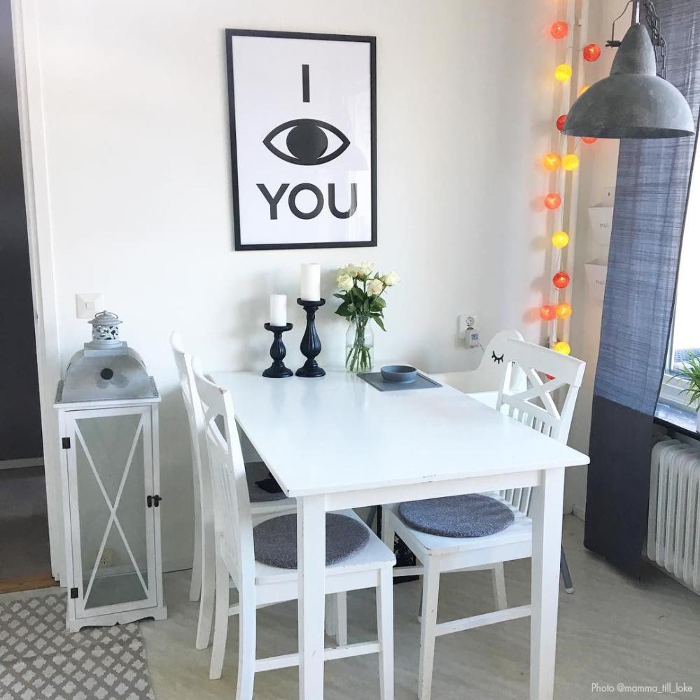 I see you - Vit med svart tryck Poster