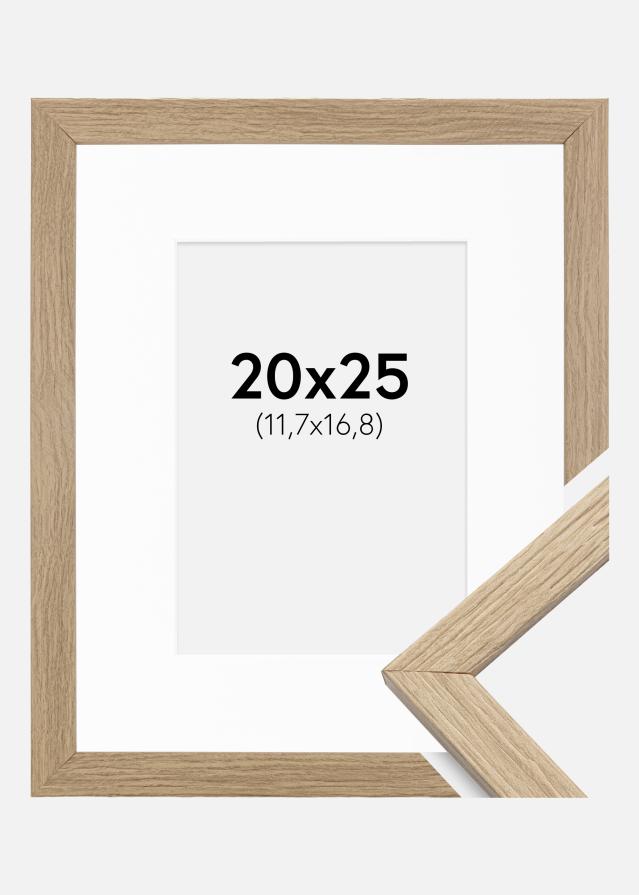 Ram Stilren Ek 20x25 cm - Passepartout Vit 5x7 inches