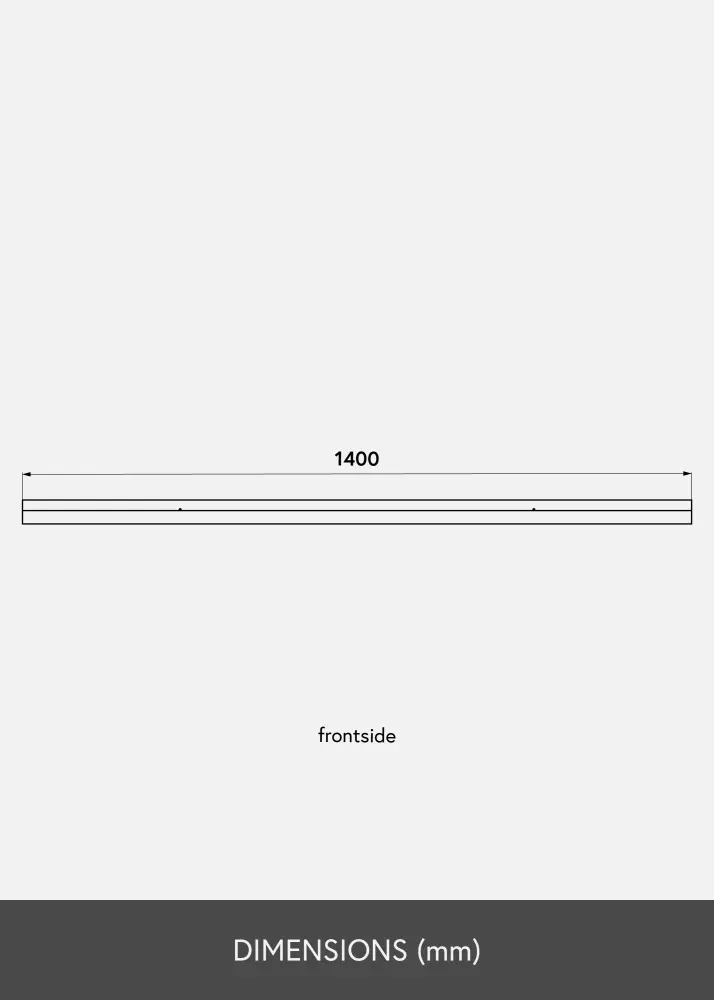 Tavelhylla Ek 140 cm
