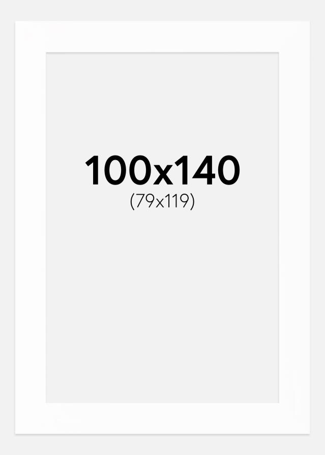 Passepartout Canson Vit (Vit kärna) 100x140 cm (79x119)