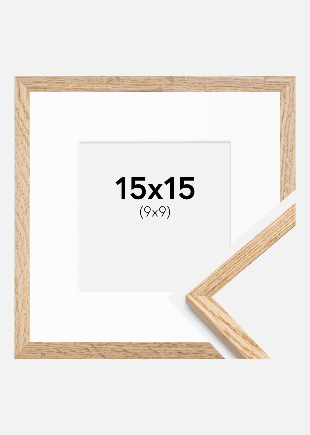 Product Image for Ram Tunn Ek 15x15 cm - Passepartout Vit 10x10 cm
