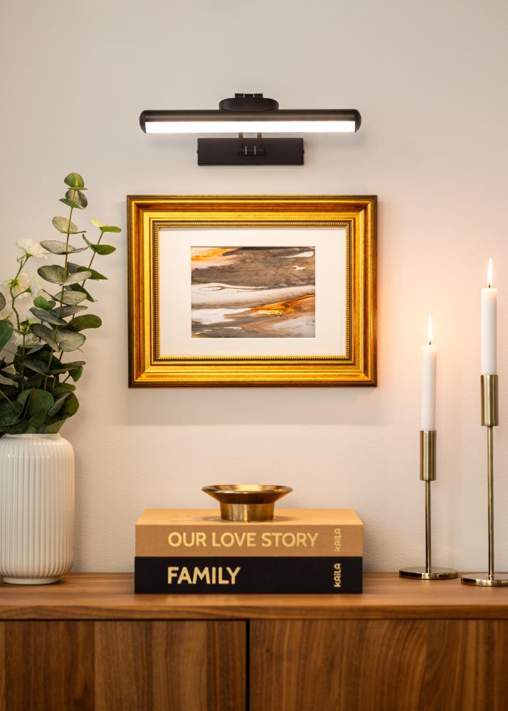 KAILA Gleam Batteridriven Tavelbelysning 32 cm - Svart