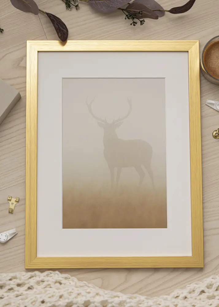 Ram Gold Wood 50x56 cm