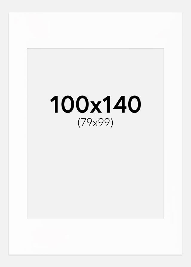 Passepartout Canson Vit (Vit kärna) 100x140 cm (79x99)