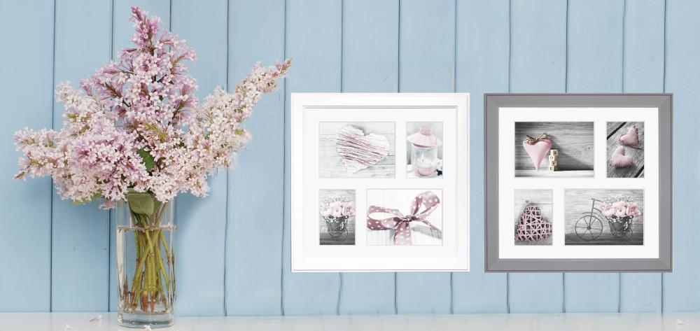 Eleganta collageramar 4 bilder i flera färger