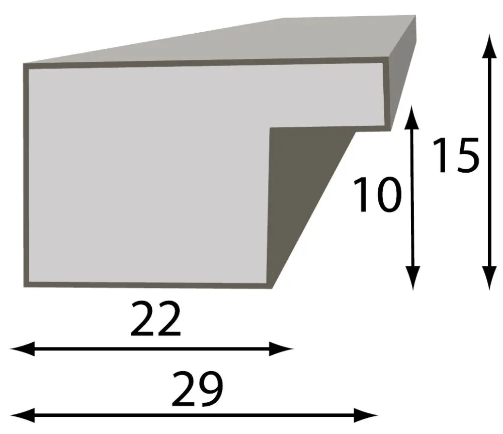 Ram Superb Träbrun 10x15 cm