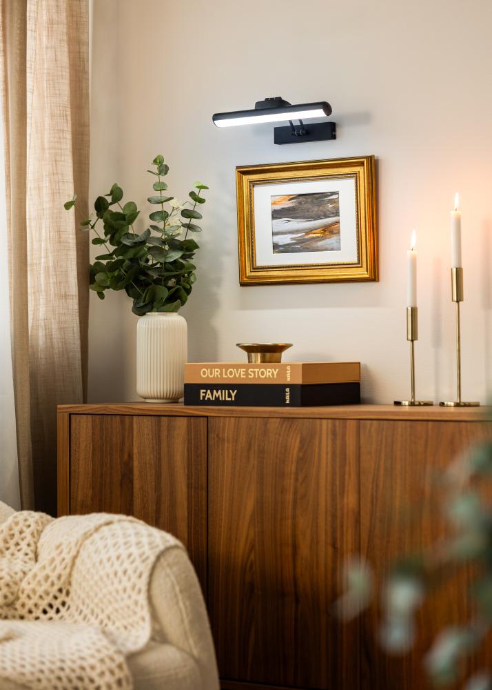 KAILA Gleam Batteridriven Tavelbelysning 32 cm - Svart