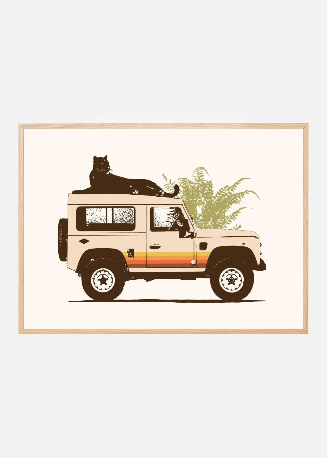 Product Image for Black Panther On Car Poster (40x60 cm)