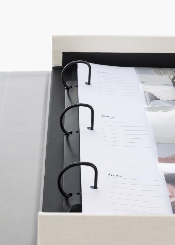 KAILA THROWBACK Warm Grey XL - Coffee Table Photo Album - 60 Bilder i 11x15 cm