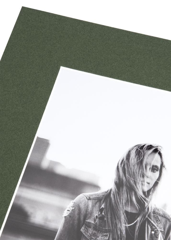 Måttbeställd Mossgrön Passepartout