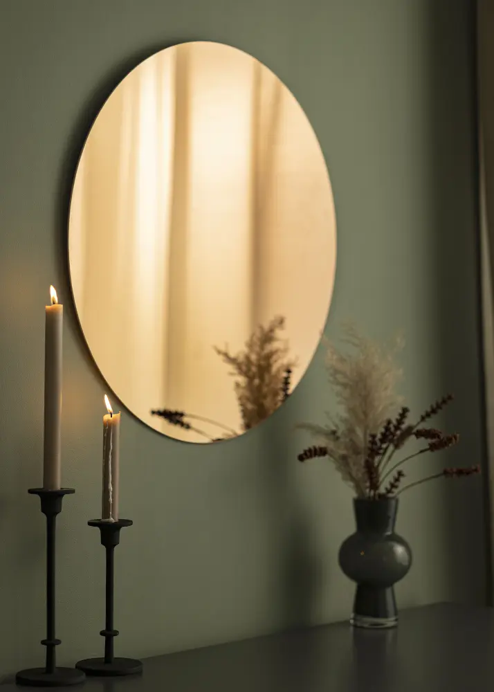 KAILA Rund Spegel Rose Gold 60 cm Ø