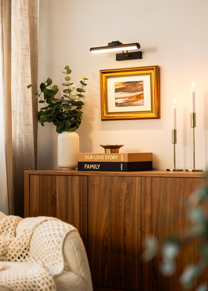 KAILA Gleam Batteridriven Tavelbelysning 32 cm - Svart