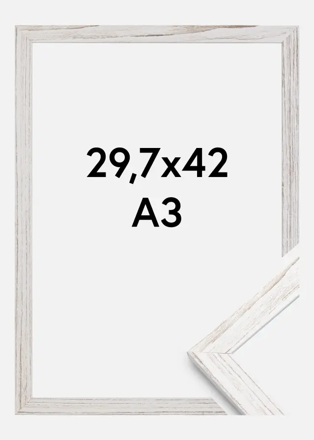Ram Stilren Akrylglas Vintage White 29,7x42 cm (A3)
