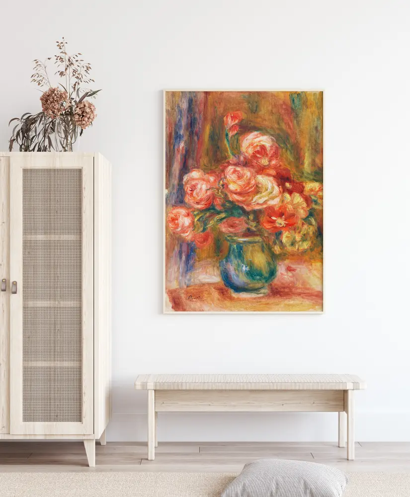 Panited Rose Bouquet Poster