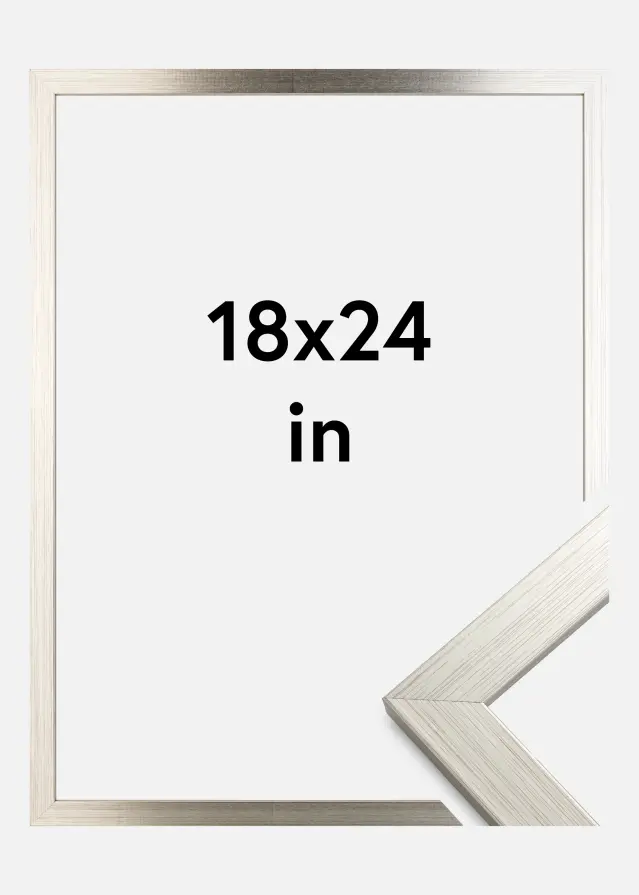 Ram Silver Wood 18x24 inches (45,72x60,96 cm)
