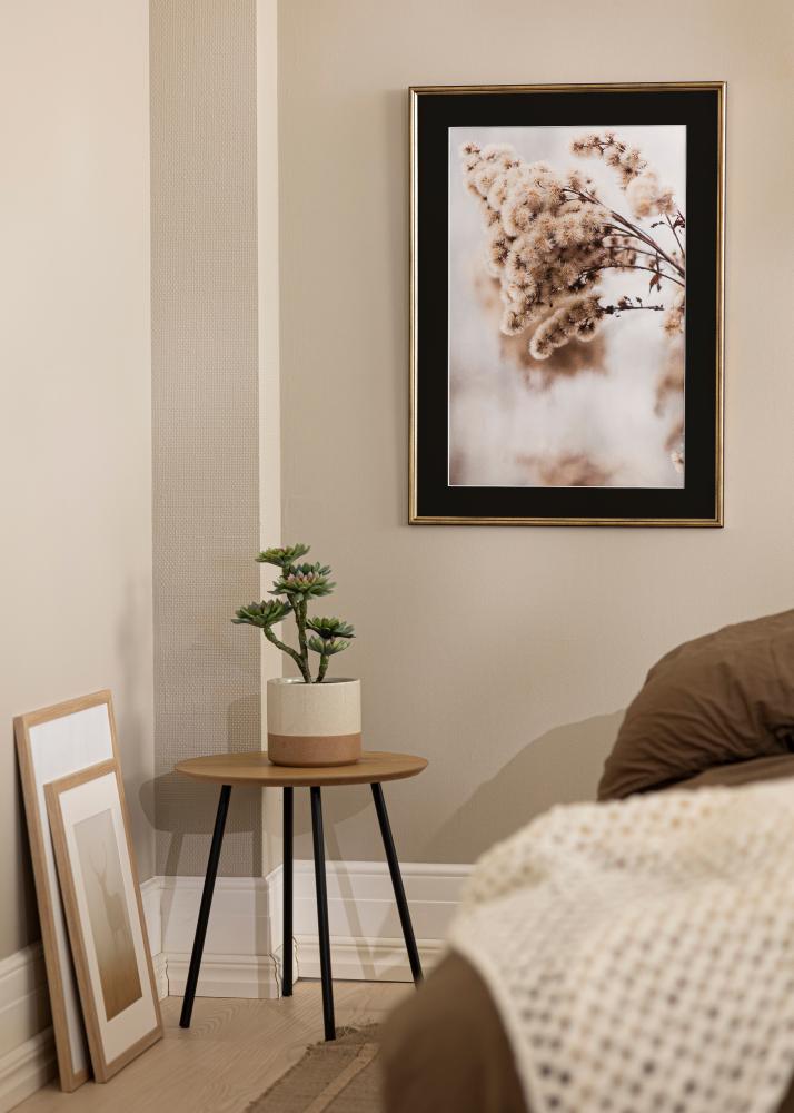 Ram Horndal Guld 35x50 cm - Passepartout Svart 24x30 cm
