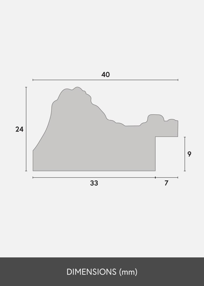 Ram Ornate Akrylglas Guld 60x80 cm