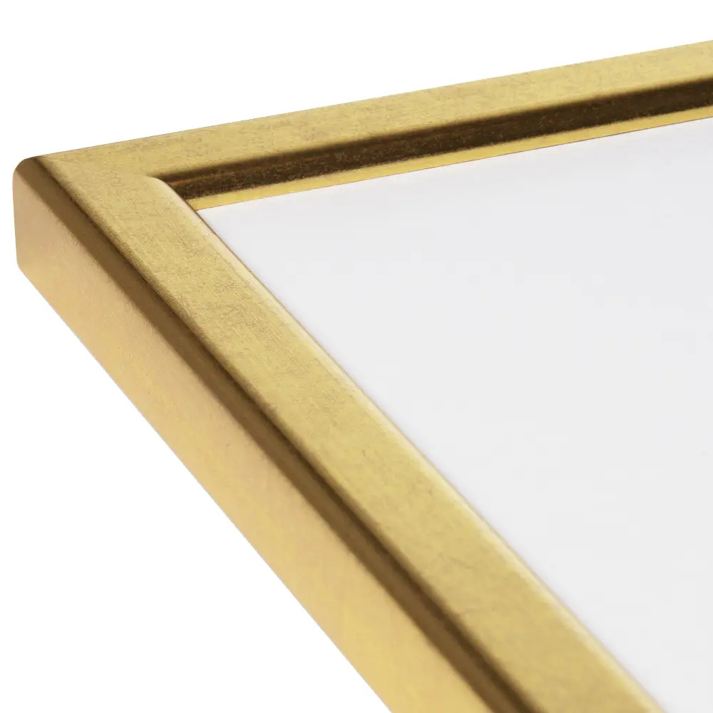 Ram Slim Matt Antireflexglas Guld 10x10 cm