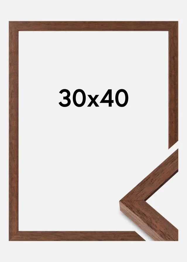 Ram Hermes Akrylglas Teak 30x40 cm
