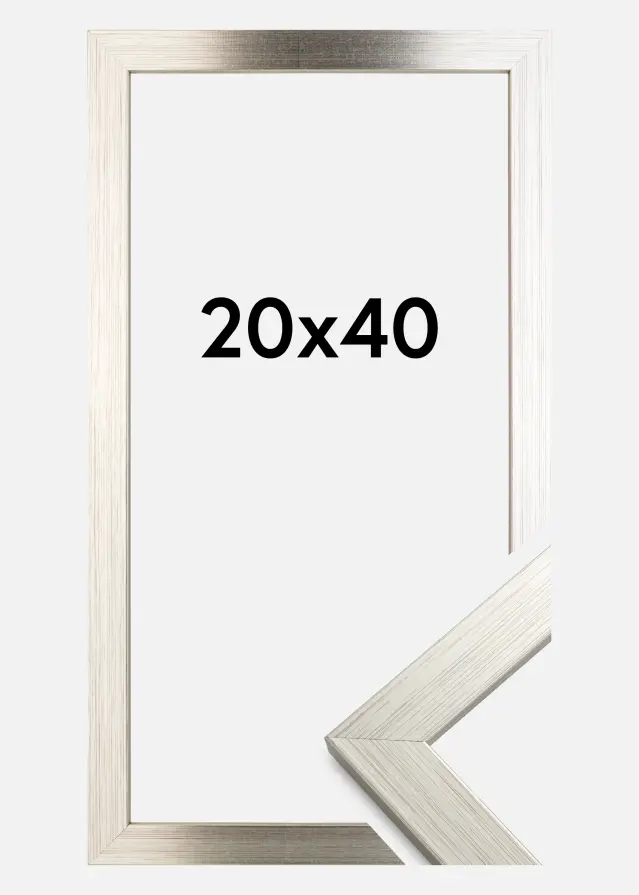 Ram Silver Wood Akrylglas 20x40 cm