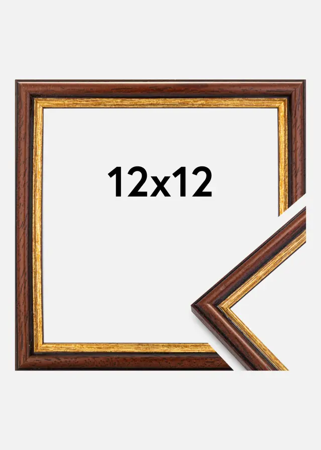 Ram Horndal Brun 12x12 cm