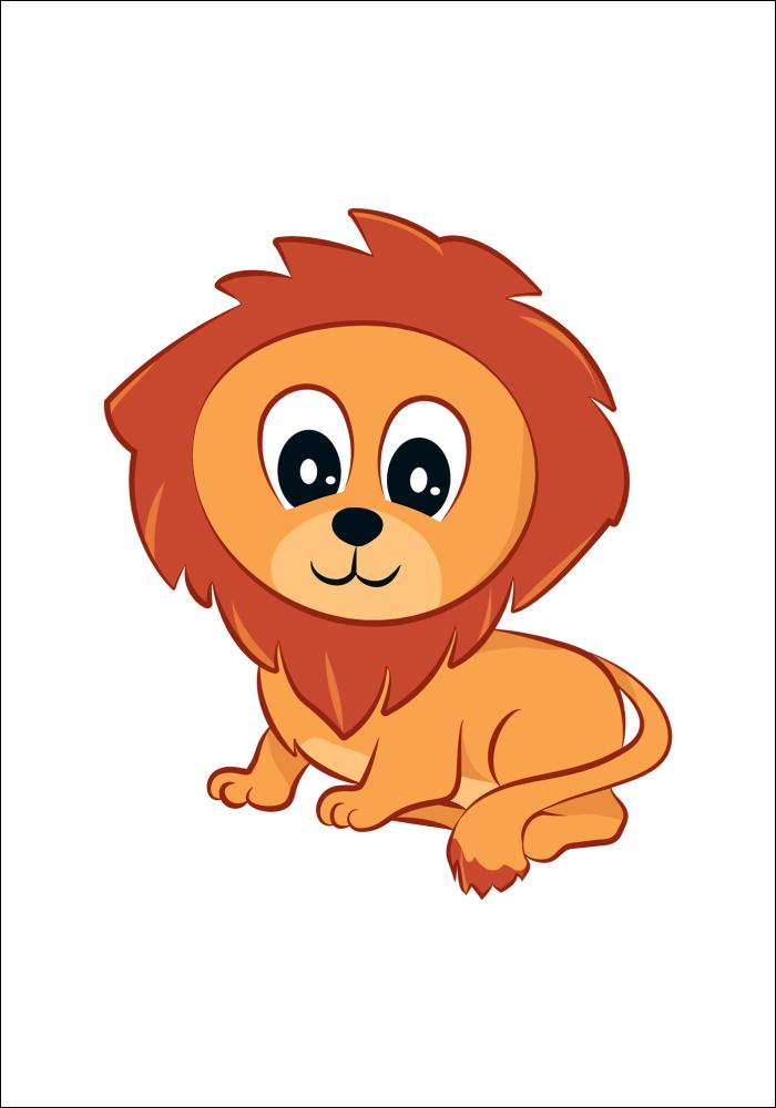 Världens Djur Lejon Poster