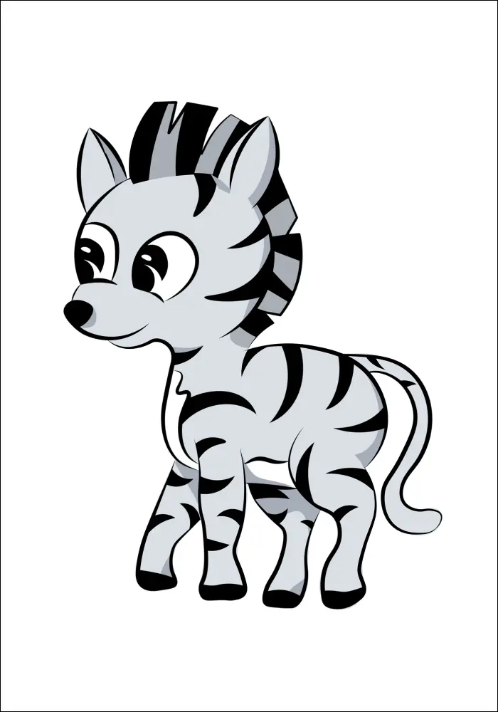 Världens Djur Zebra Poster