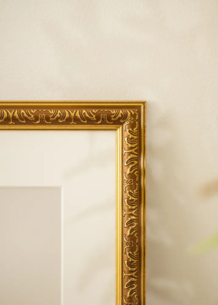 Ram Swirl Akrylglas Guld 29,7x42 cm (A3)