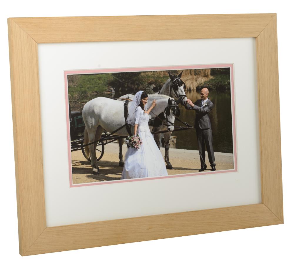 Passepartout två lager - Vit/Ljusrosa