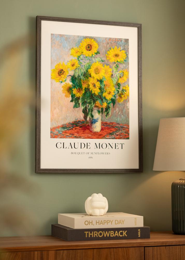 Ram Hermes Akrylglas Grey Oak 50x65 cm