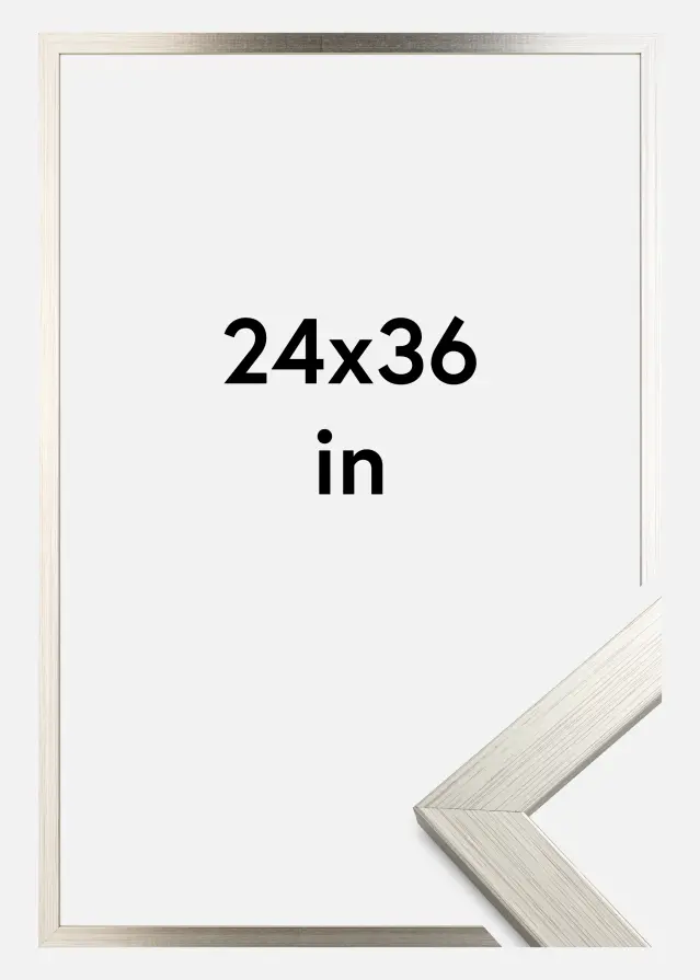 Ram Silver Wood Akrylglas 24x36 inches (60,94x91,44 cm)
