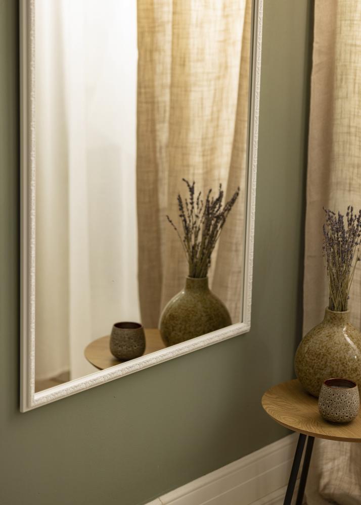 Spegel Nostalgia Vit 75x105 cm