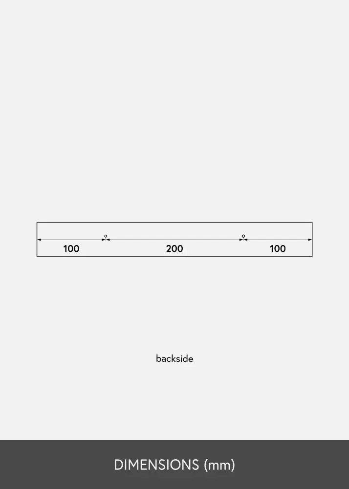 Tavelhylla Vit 40 cm