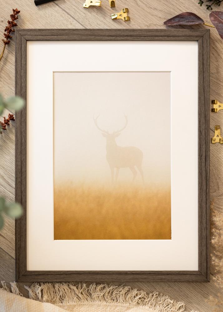 Ram Hermes Akrylglas Grey Oak 50x65 cm