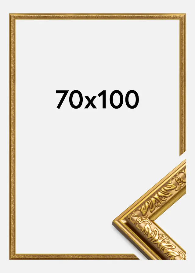 Ram Nostalgia Guld 70x100 cm